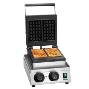 Piastra per waffle professionale MDI 1BW-AL Bartscher | Waffle di Bruxelles e potenza 1800W