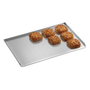 Perforated baking sheet 600x400 AL in aluminum for even baking