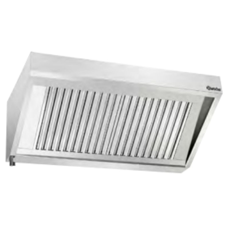 Professional motorized stainless steel wall-mounted hood