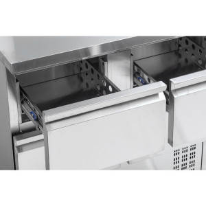 Tavolo Refrigerato Positivo - 4 Cassetti GN 1/2 - Dynasteel