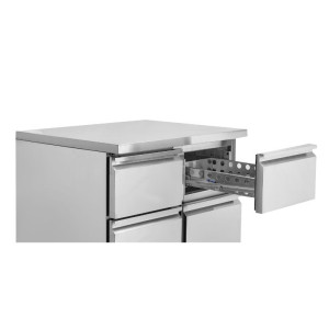 Tavolo Refrigerato Positivo - 4 Cassetti GN 1/2 - Dynasteel