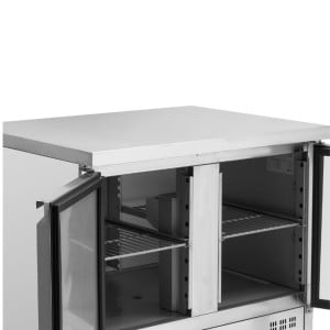 Tavolo Refrigerato Positivo GN 1/1 - 2 Porte Dynasteel: Grande Capacità, Conservazione Ottimale