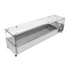 Saladette Refrigerata da Appoggio Vetrata - 7 x GN 1/3 - Dynasteel