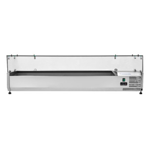 Saladette Refrigerata da Banco Vetrata - 8 x GN 1/3 - Dynasteel