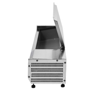 Refrigerated Saladette to Place Stainless Steel Lid - 6 x GN 1/4 - Dynasteel