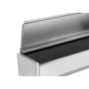 Saladette Refrigerata da Appoggio Coperchio Inox - 6 x GN 1/4 - Dynasteel