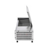 Saladette Refrigerata da Appoggio Coperchio Inox - 3 x GN 1/3 + 1 x GN 1/2 - Dynasteel