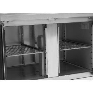 Tavolo Refrigerato Positivo GN 1/1 Con Alzatina - 2 Porte - Dynasteel