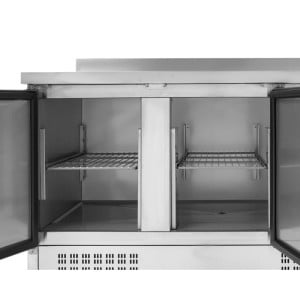 Positive Refrigerated Table GN 1/1 With Backsplash - 3 Doors - Dynasteel