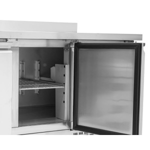 Table Réfrigérée Positive GN 1/1 Avec Dosseret - 3 Portes - Dynasteel
