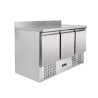 Positive Refrigerated Table GN 1/1 With Backsplash - 3 Doors - Dynasteel