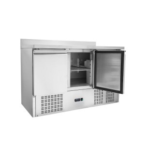 Table Réfrigérée Positive GN 1/1 Avec Dosseret - 3 Portes - Dynasteel