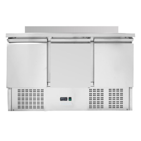 Tavolo Refrigerato Positivo GN 1/1 Con Alzatina - 3 Porte - Dynasteel