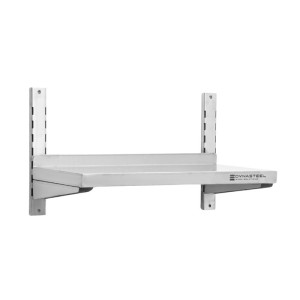 Stainless Steel Wall Shelf on Brackets - L 800 x D 300 mm - Dynasteel