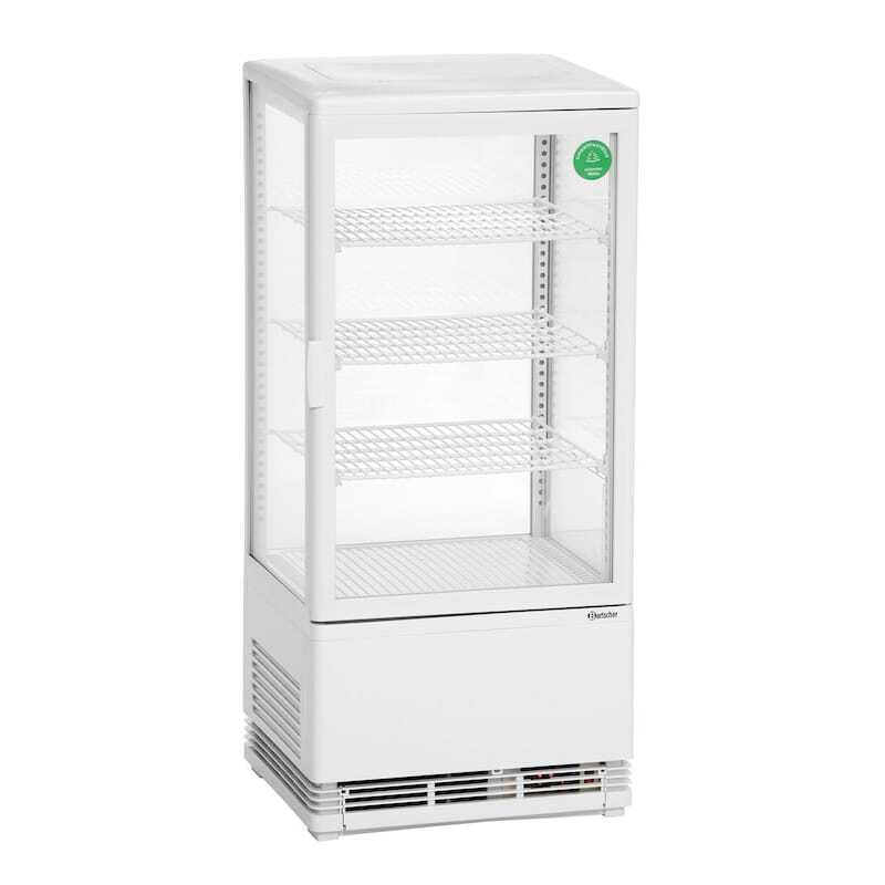 Mini Vitrine Réfrigérée Professionnelle Bartscher - 78 L Blanche