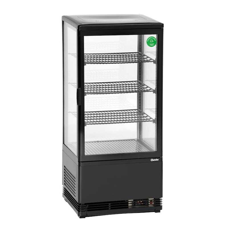 Mini Vetrina Refrigerata Professionale Bartscher - 78 L Nera