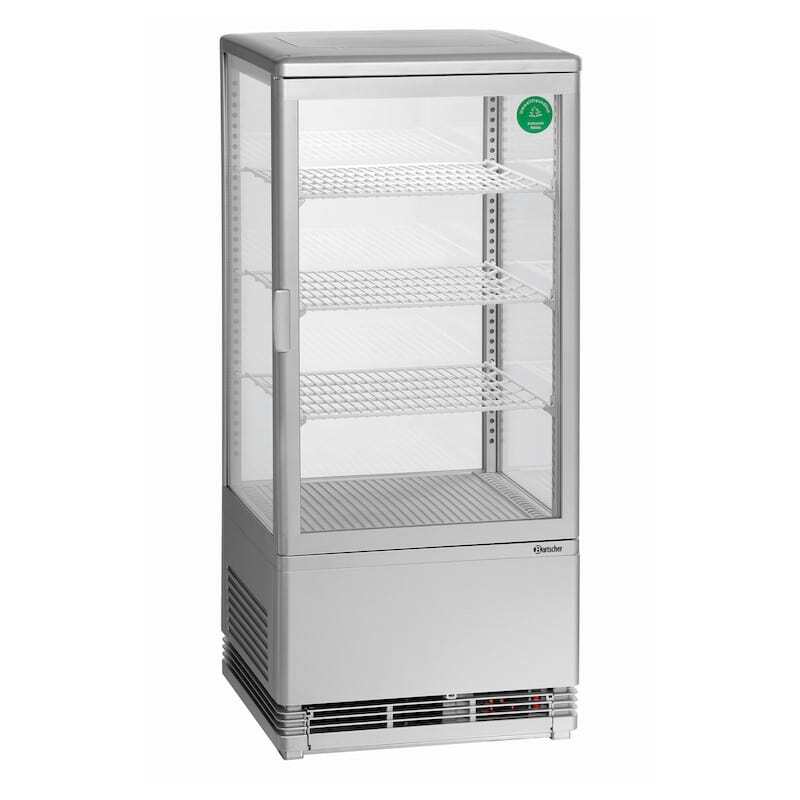 Mini Vetrina Refrigerata Professionale Bartscher - 78 L Argento