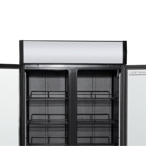 Vetrina per Bevande 736 L 2 Porte in Vetro 2-8 °C R290