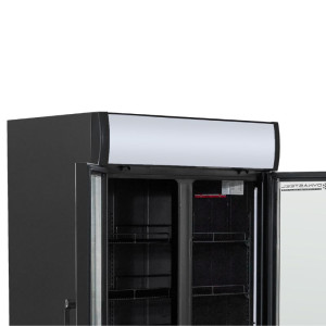 Vetrina Refrigerata per Bevande - 2 Porte - 736 L con Canopy - Dynasteel