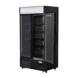 Vetrina per Bevande 736 L 2 Porte in Vetro 2-8 °C R290