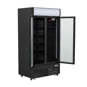 Vetrina per Bevande 736 L 2 Porte in Vetro 2-8 °C R290