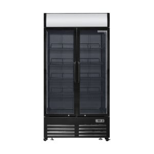 Vetrina per Bevande 736 L 2 Porte in Vetro 2-8 °C R290