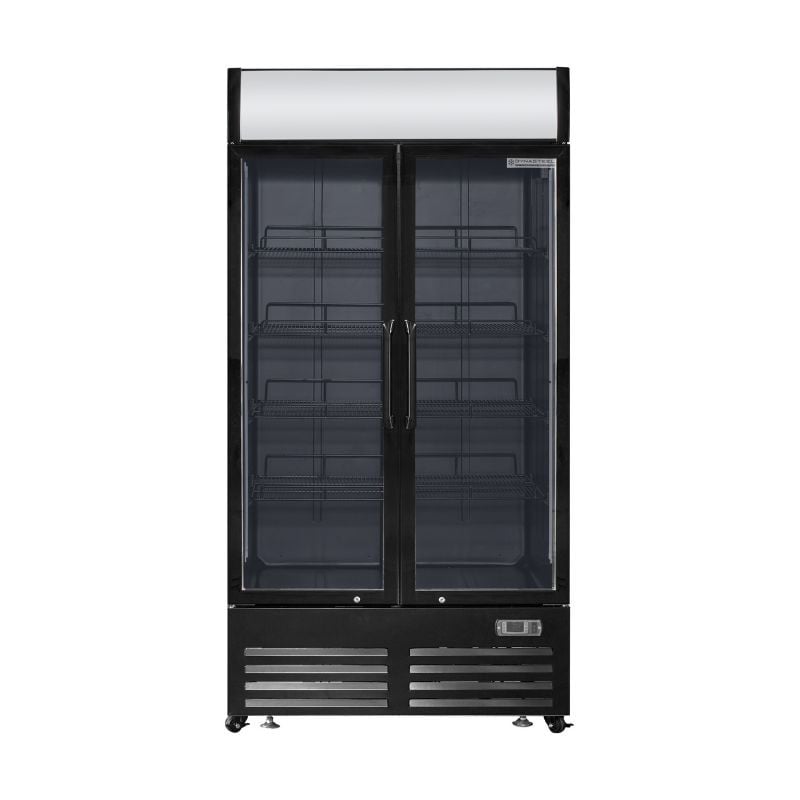 Vetrina per Bevande 736 L 2 Porte in Vetro 2-8 °C R290
