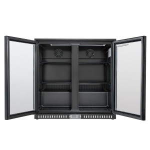 Retrobar Refrigerato 209 L 2 Porte in Vetro — Ventilato