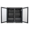 Retrobar Refrigerato - 2 Porte in Vetro a Battente - 209 L - Dynasteel