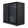 Retrobar Refrigerato - 2 Porte in Vetro a Battente - 209 L - Dynasteel