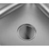 Lavello 1 Vasca con Schienale e Ripiano - L 600 x P 700 mm - Dynasteel