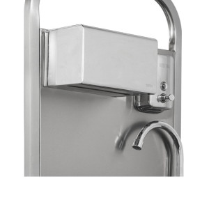 Lavandino a Pedale con Sapone e Distributore di Carta - Dynasteel
