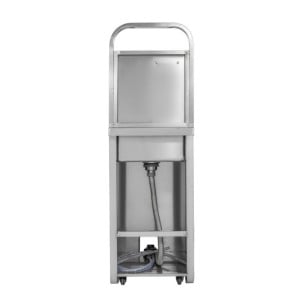 Lavandino a Pedale con Sapone e Distributore di Carta - Dynasteel