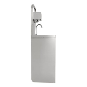 Lavandino a Pedale con Sapone e Distributore di Carta - Dynasteel