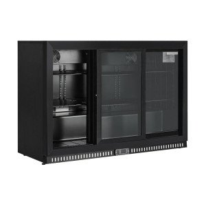 Retrobar Refrigerato Skinplate - 3 Porte in Vetro Scorrevoli - 328 L - Dynasteel