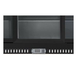 Retrobar Refrigerato Skinplate - 3 Porte in Vetro Scorrevoli - 328 L - Dynasteel