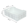 Cassa Piena 40 L - 600 x 400 - Bianco - Gilac