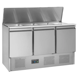 Saladette Réfrigérée GN 1/1 Inox 3 Portes 368 L TEFCOLD