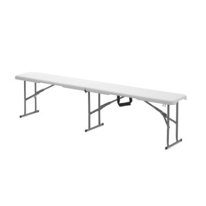 White Folding Bench - HENDI