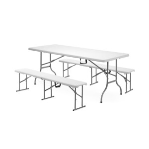 Banc Pliable Blanc - HENDI