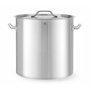 Marmitta con coperchio in acciaio inox Budget Line - 40 cm