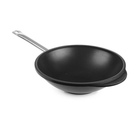 Wok in alluminio pressofuso - 32 cm di diametro