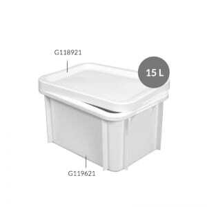 Vasca Rettangolare 15 L Bianco