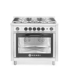 Fornello a gas - 5 fuochi con forno elettrico