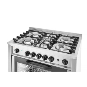 Fornello a gas - 5 fuochi con forno elettrico