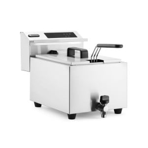 Friggitrice Professionale Digitale con Rubinetto di Scarico - 8 L