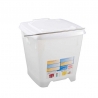 Secchio Quadrato 12 L + Coperchio Ermetico Bianco - Gilac