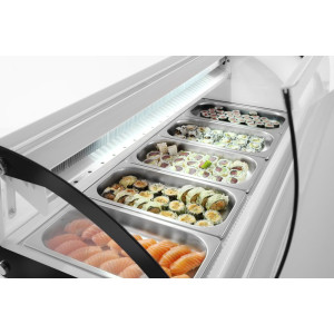 Vetrina per sushi - 5 x GN 1/3 - 63 L