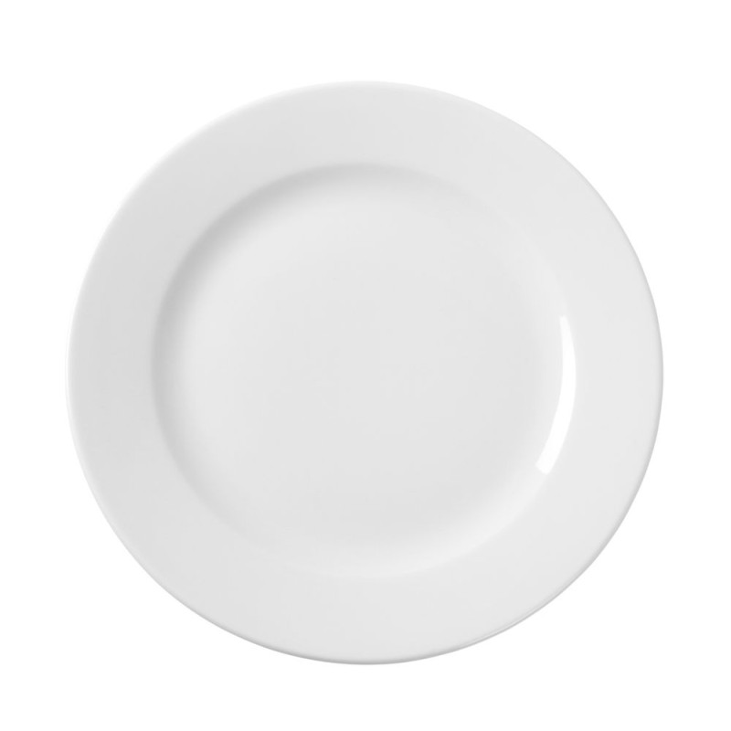 Flat Porcelain Plate - 160 mm Diameter