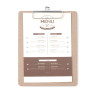 Proteggi-menu Clipboard - 185 x 245 mm